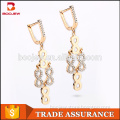 925 sterling silver Egyptian gold plated infinity design long earrings jewelry wholesale from China